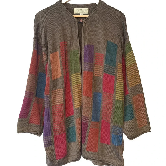 Vintage Peruvian Connection Cardigan Sweater Women´s...
